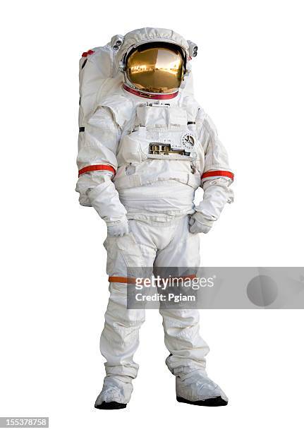 astronaut in a space suit - astronaut helmet stock pictures, royalty-free photos & images