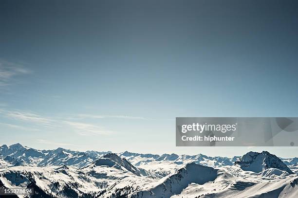 winter sport ski snowboard piste kitzb&#252;hel mountain panorama - kitzbuehel stock pictures, royalty-free photos & images