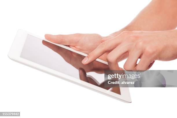 Touch Screen Finger Cutout Photos and Premium High Res Pictures - Getty ...