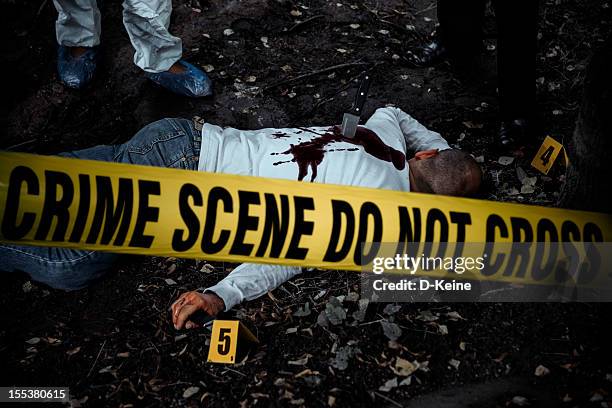 crime scene - murder body stock pictures, royalty-free photos & images