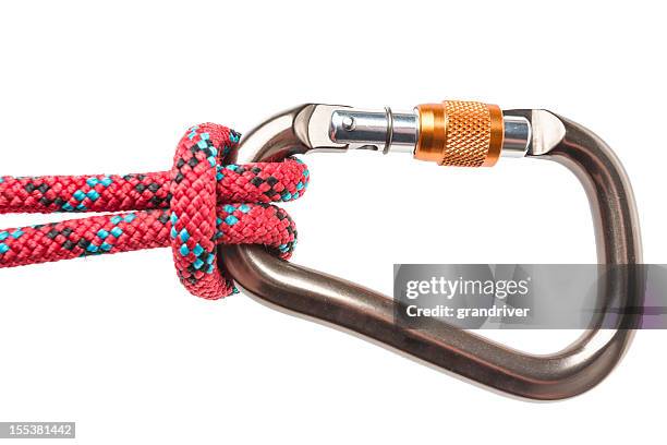 karabinerhaken - karabiner stock-fotos und bilder