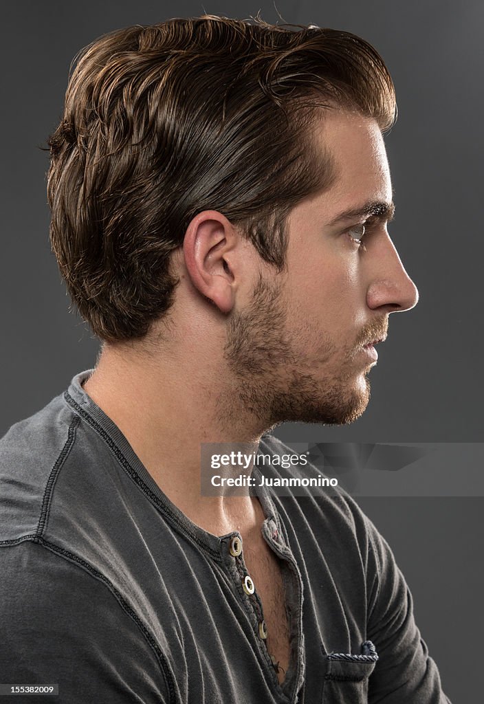 Young man profile (real people)