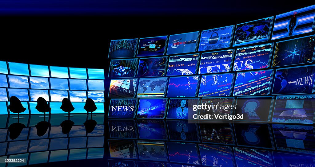 Digital News TV studio room