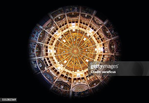 baptistery of parma - parma italy stock pictures, royalty-free photos & images