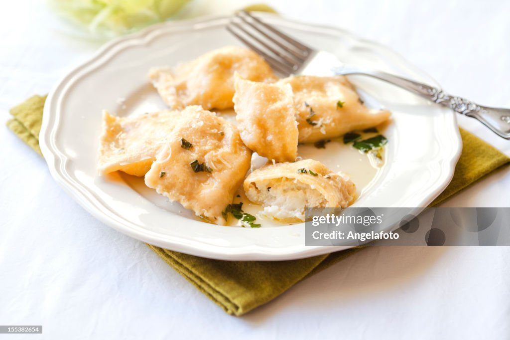 Ravioli with Ricotta and Mozzarella Cheese