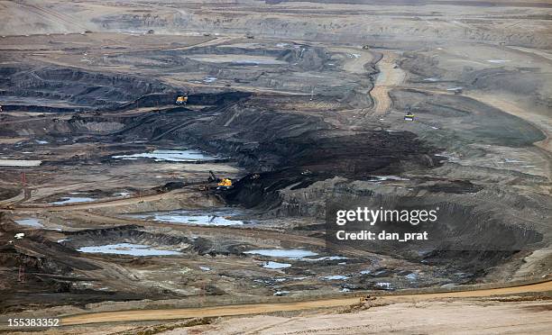 alberta's oilsands - oil sands stock pictures, royalty-free photos & images