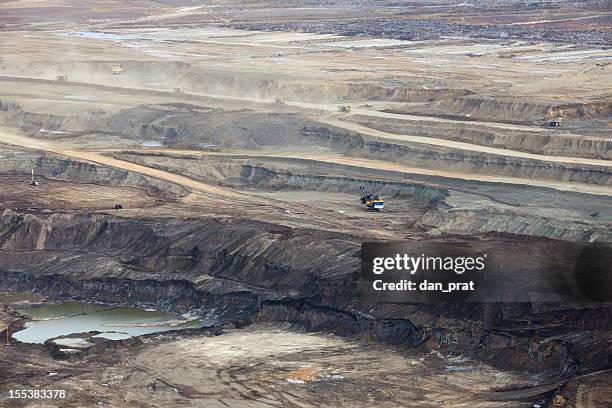 alberta's oilsands - oil sands stock pictures, royalty-free photos & images