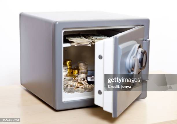 open safe - money safe stock pictures, royalty-free photos & images