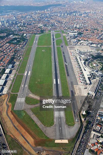 congonhas airport in sao paulo - anchorage airport stock pictures, royalty-free photos & images