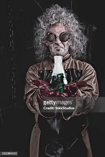 mad scientist - steampunk stock pictures, royalty-free photos & images