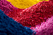 coloured polymer compounds