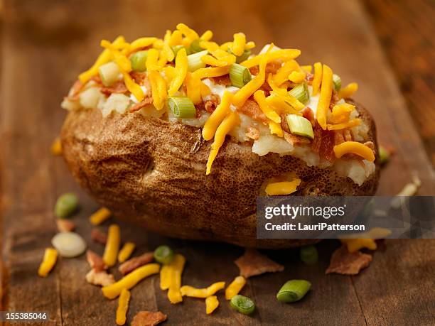 baked potato - jacket potato stock pictures, royalty-free photos & images