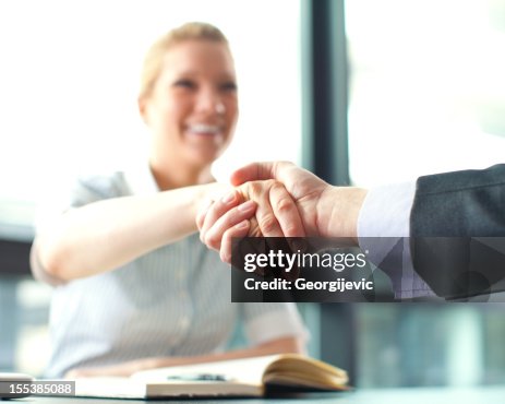 Hands shaking Hands shaking