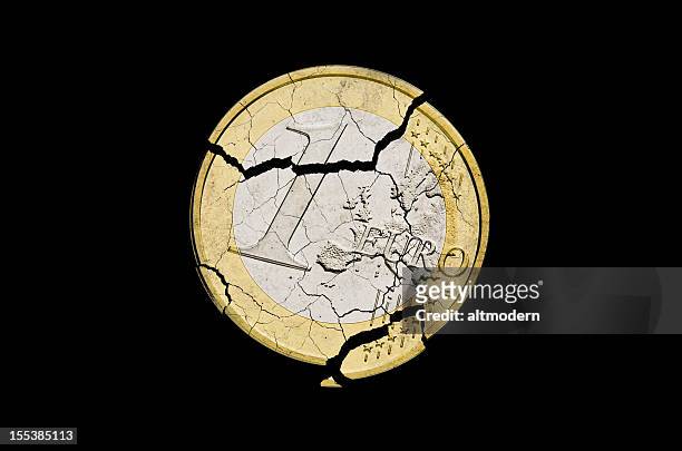 euro damaged - broken bildbanksfoton och bilder