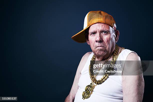 old school grandfather - gold necklace bildbanksfoton och bilder