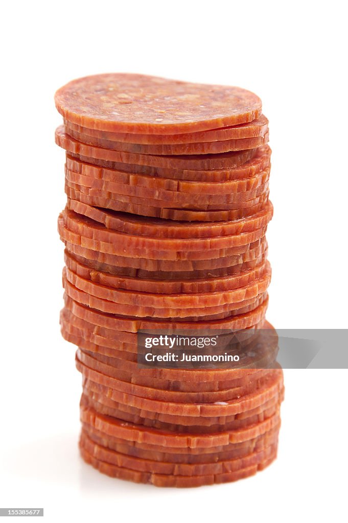 Sliced pepperoni