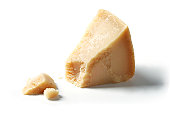Isolated Piece of Parmesan