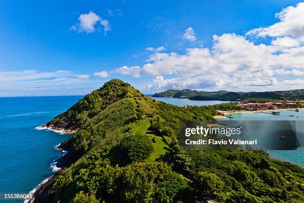 pigeon island national park, st. lucia - saint lucia stockfoto's en -beelden