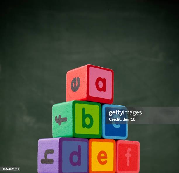 alphabet blocks - abc stock pictures, royalty-free photos & images