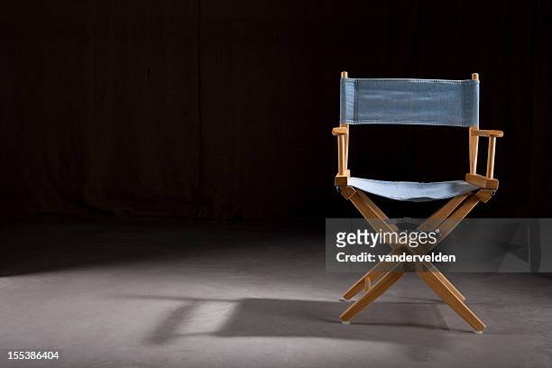empty director's chair - directors chair stockfoto's en -beelden