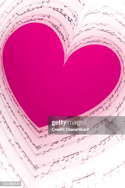 Pink Heart Note 1,539 Music Notes And Hearts Stock Photos, High-Res Pictures, and ...