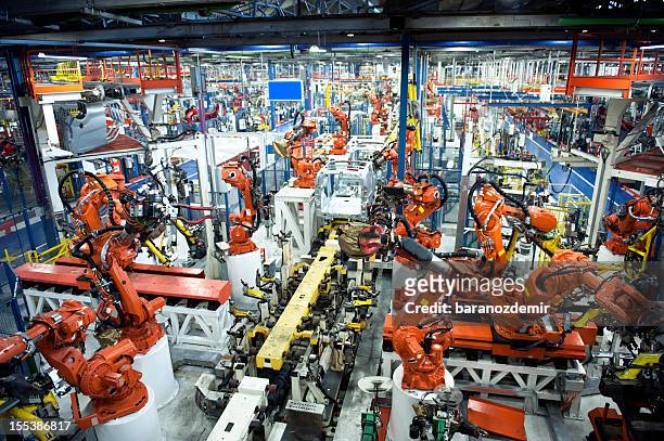 industria del automóvil - factory fotografías e imágenes de stock
