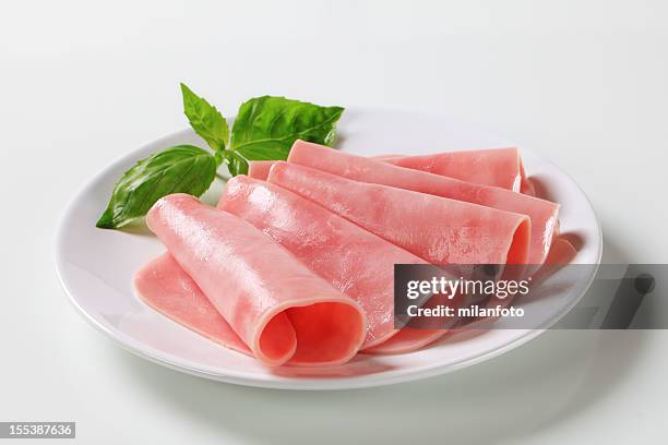 slices of ham - ham stock pictures, royalty-free photos & images