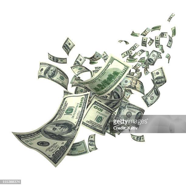 falling money bills (xxxl) - flying stock pictures, royalty-free photos & images