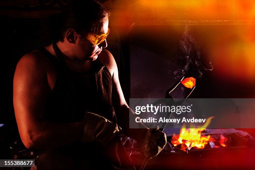 Blacksmith at work Blacksmith at work