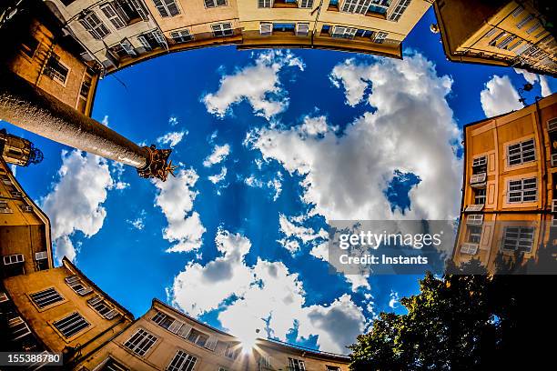 french architecture - aix en provence stock pictures, royalty-free photos & images