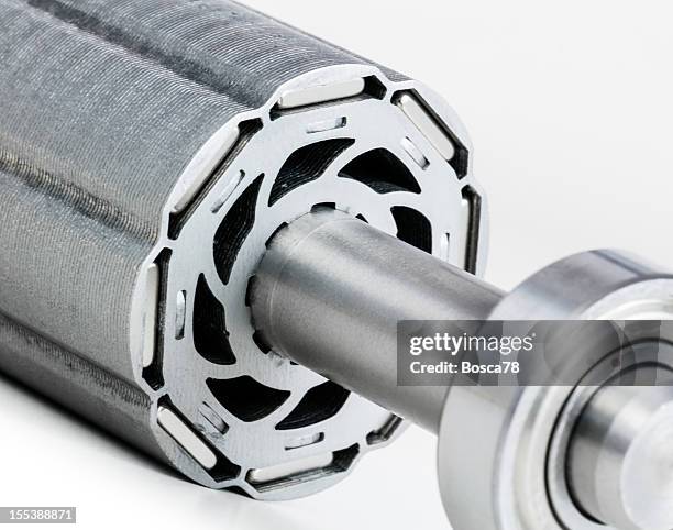 permanent magnet motor disassembled close-up - electric motor disassembled stock pictures, royalty-free photos & images