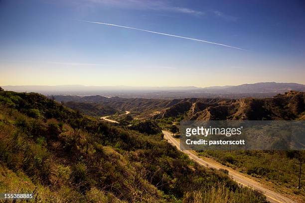 vale de san fernando de los angeles, califórnia westview - woodland hills los angeles imagens e fotografias de stock