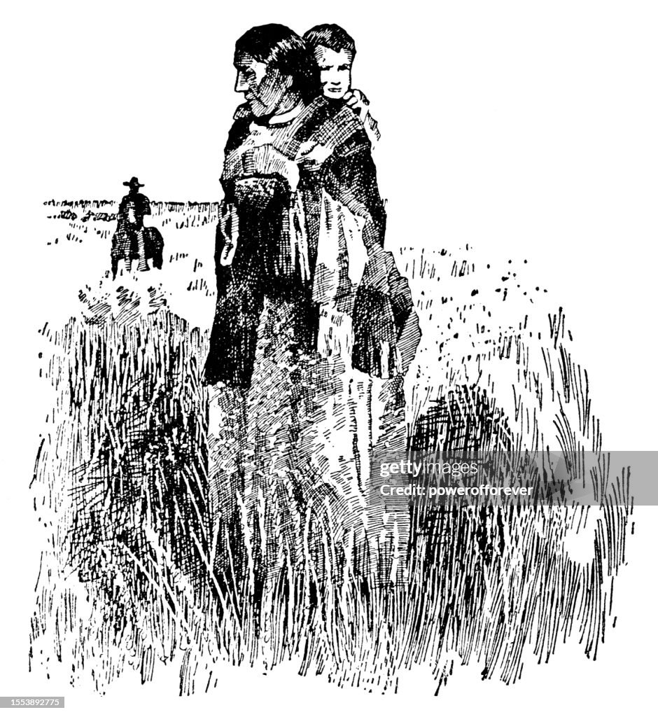Cheyenne Indigenous Mother and Child - 19th Century