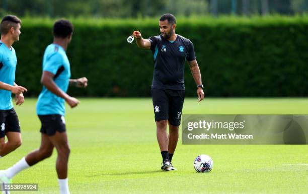 First Team Coach Carl Martin during a Southampton FC pre-season training session at the Staplewood Campus on July 18, 2023 in Southampton, England.