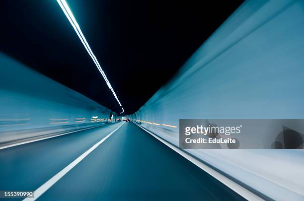 tunnel - two lane highway stock-fotos und bilder