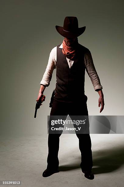 cowboy pistoleiro - gunslinger imagens e fotografias de stock