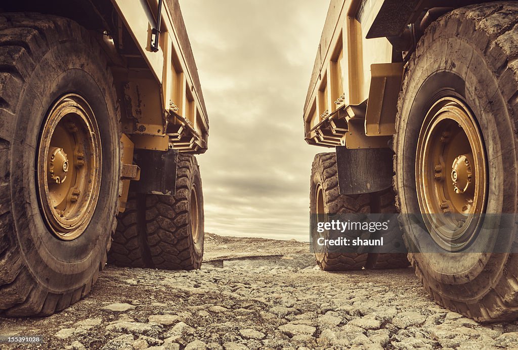 Simétrico camiones de descarga