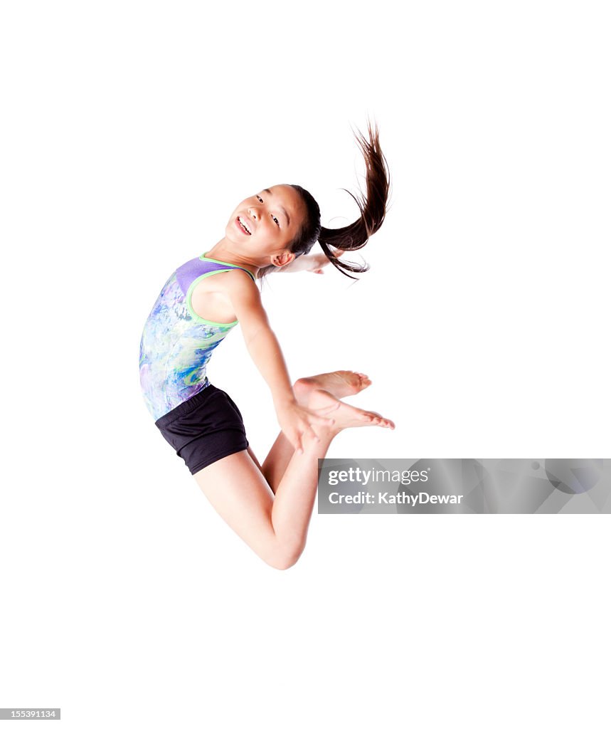 Young Asian Gymnast