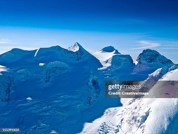 glacier piz bernina - 4050 mt. - piz bernina stock pictures, royalty-free photos & images