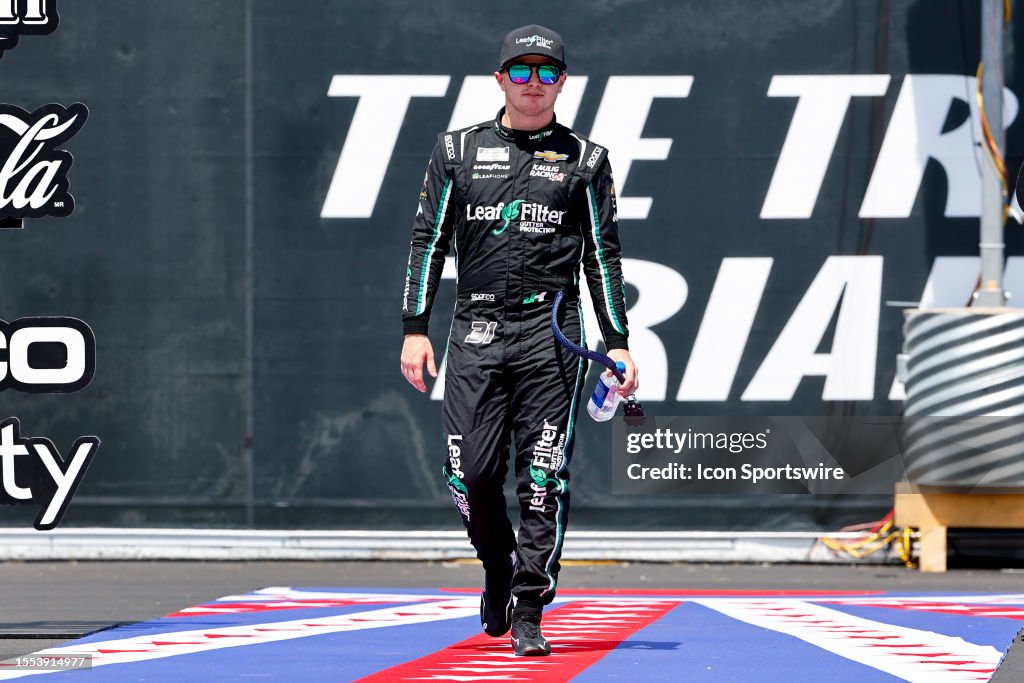 Ian Haley Racing Justin Haley during driver introductions prior to the NASCAR Cup ...