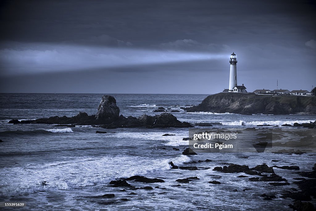 Pigeon Point lighthouse USA, California, Big Sur