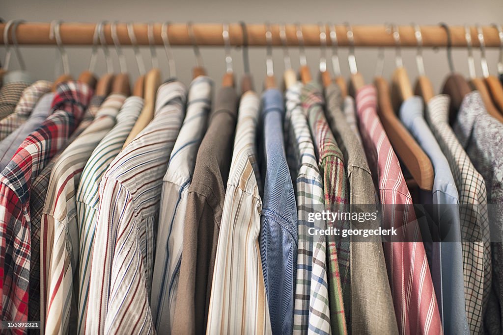 Shirts on Hangers