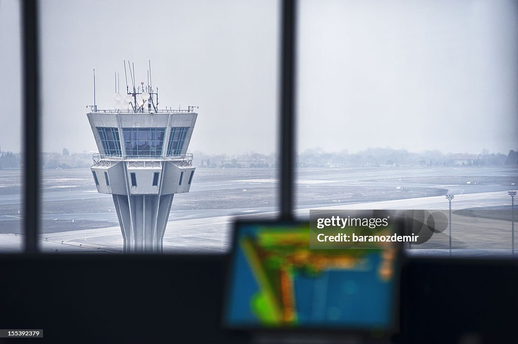 Airport Tower, Interior View