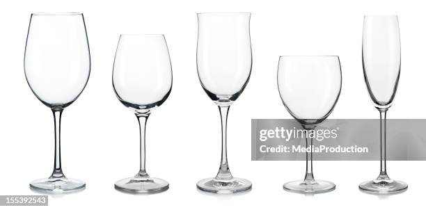 wine glasses - empty wine glass 個照片及圖片檔