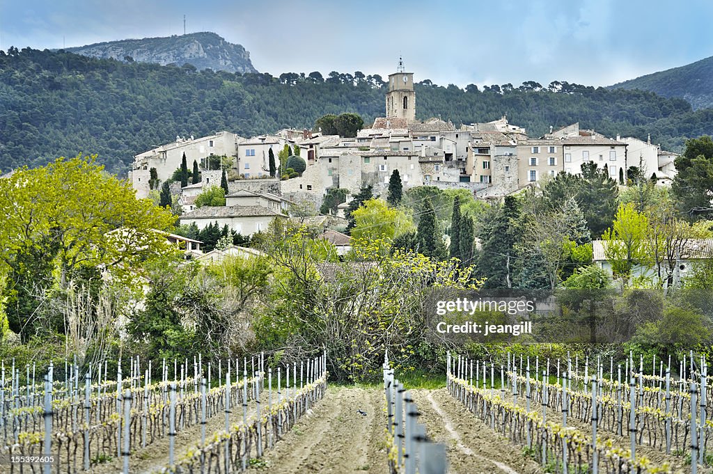Wine village in Provence, France
