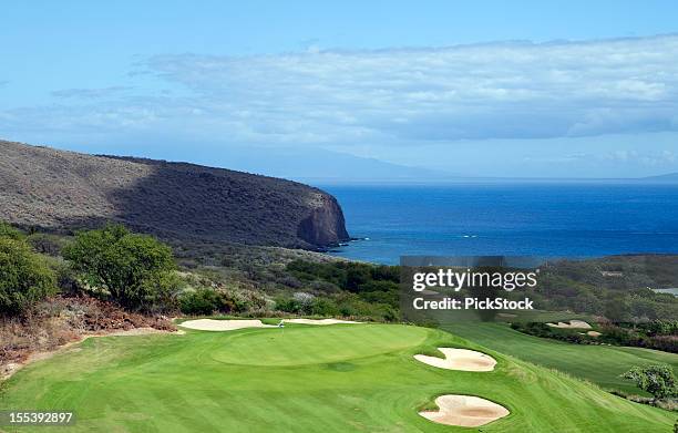 美しいゴルフコースでハワイのラナイ - lanai ストックフォトと画像