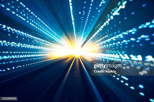 futuristic railroad - train tracks end stock pictures, royalty-free photos & images