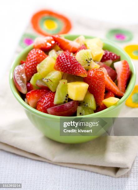 fruit salad - fruit salad stock pictures, royalty-free photos & images