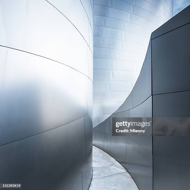 walkway corridor modern architecture abstract - footpath construction stock pictures, royalty-free photos & images