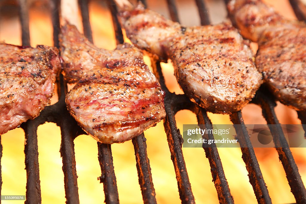 Rack Of Lamb On Grill High-Res Stock Photo - Getty Images